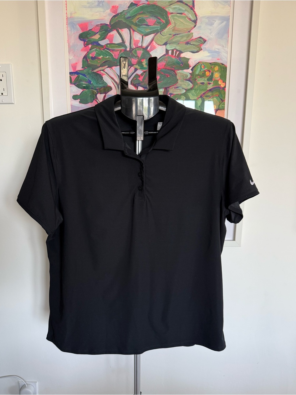 Nike Dri-FIT Black Golf Polo Shirt Women’s XL Athletic Performance Top - Picture 5 of 11
